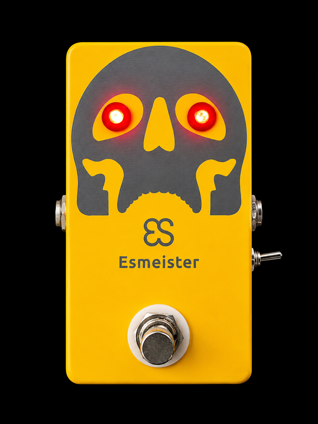Esmeister OD — yellow with brushed metal skull